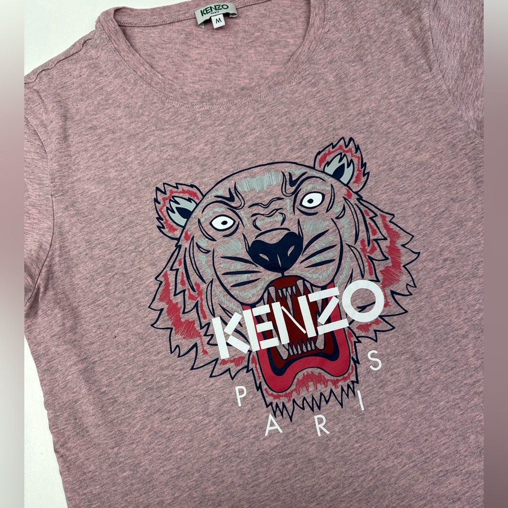 Womens Kenzo Paris Pink Tiger T Shirt M